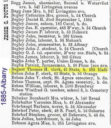 1885 Albany City Directory